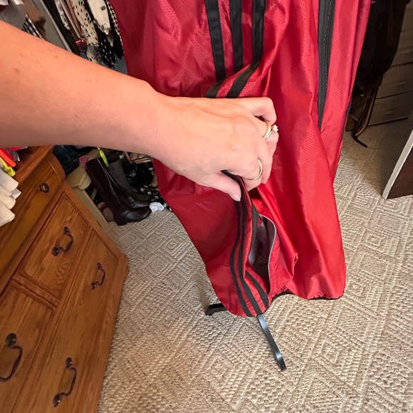 Vintage Adidas Jacket Full Zip Red Men's Size 2XL - Picture 4 of 7